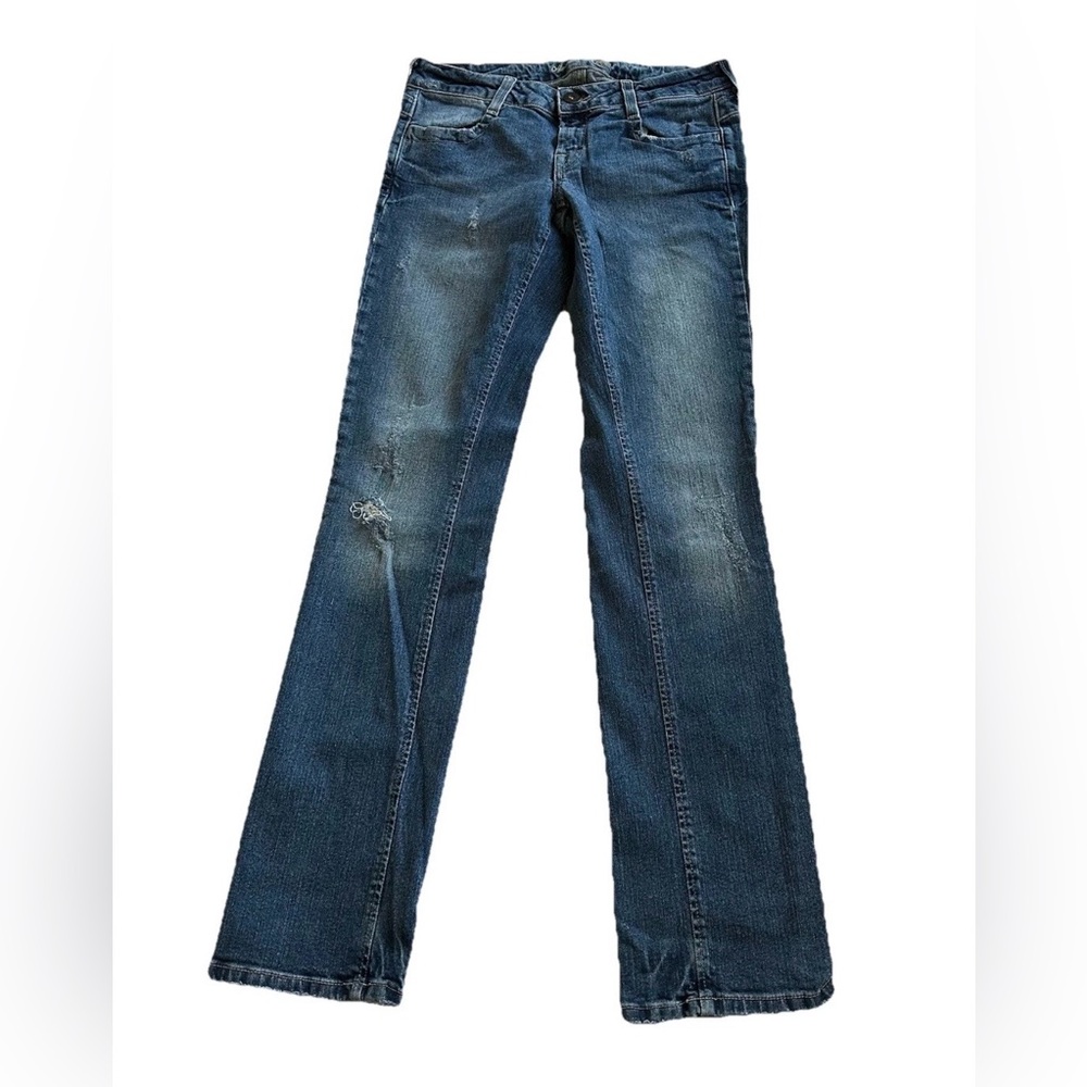 VTG American Eagle Distressed Low Rise Jeans-Women’s 4-Straight Stretch Cuffed